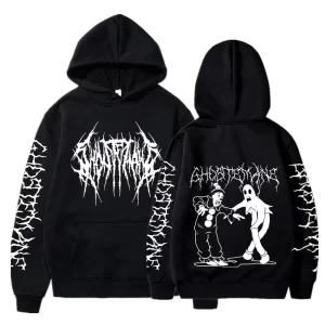 2023 new Ghostmane double-sided printed hoodie sweatshirt Men's fashion hip-hop metal rock hoodie sweatshirt and y2k hoddies