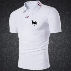 Men's Short-sleeved T-shirt Summer New Collar Clothes Men's T-shirt lapel POLO Shirt Half-sleeve